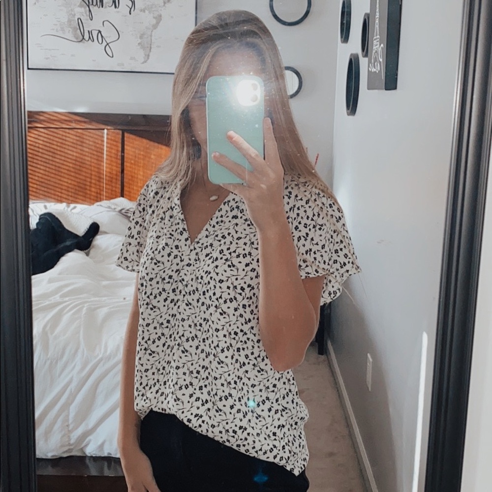 Black & White Blouse